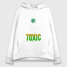 Женское худи Oversize хлопок с принтом Toxic в Кировске, френч-терри — 70% хлопок, 30% полиэстер. Мягкий теплый начес внутри —100% хлопок | боковые карманы, эластичные манжеты и нижняя кромка, капюшон на магнитной кнопке | china | coronavirus | covid 19 | covid19 | virus | болезнь | больница | вирус | гигиена | грипп | заражение | инфекция | италия | карантин | кашель | китай | клиника | корона | коронавирус | маска | пандемия | самоизоляция | 