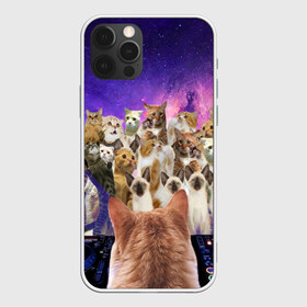 Чехол для iPhone 12 Pro Max с принтом КОТ DJ в Кировске, Силикон |  | Тематика изображения на принте: cat | взгляд | кот | кот хипстер | котёнок | котятки | котятушки | кошечки | кошка | мордочка