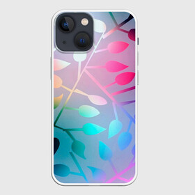 Чехол для iPhone 13 mini с принтом Листья. в Кировске,  |  | весна | летние | листья | минимализм | модные | популярные иллюстрации | прикольные картинки | стиль | стильные | текстура | фон