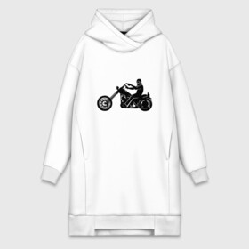 Платье-худи хлопок с принтом Chopper (Z) в Кировске,  |  | bike | chopper | harley davidson | hdi | hog | moto | motorcycle | байк | мотоцикл | мотоциклист | харли дэвидсон | чоппер