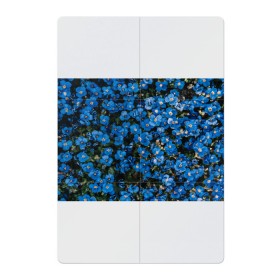 Магнитный плакат 2Х3 с принтом Поле синих цветов фиалки лето в Кировске, Полимерный материал с магнитным слоем | 6 деталей размером 9*9 см | голубые цветочки | лето | луг | незабудки | поле | поляна | синие цветы | узор из цветов | фиалки | фото реализм | цветы