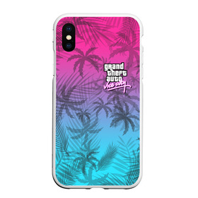 Чехол для iPhone XS Max матовый с принтом GTA VICE CITY в Кировске, Силикон | Область печати: задняя сторона чехла, без боковых панелей | Тематика изображения на принте: grand theft auto | grove street | grove street 4 life | gta | gta 4 | gta 5 | gta sa | gta v | gta vice city | samp | san andreas | vice city | грув стрит | игры | самп | сан андреас