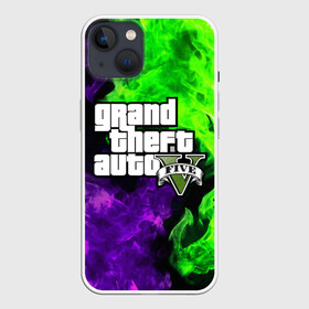 Чехол для iPhone 13 с принтом GTA 5 в Кировске,  |  | bright | fire | flame | grand theft auto | grove street | grove street 4 life | gta | gta 4 | gta 5 | gta sa | gta v | gta vice city | heat | light | samp | san andreas | vice city | wildfire | грув стрит | игры | искры | огненный | огонь | пламя