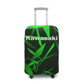 Чехол для чемодана 3D с принтом Kawasaki в Кировске, 86% полиэфир, 14% спандекс | двустороннее нанесение принта, прорези для ручек и колес | kawasaki | moto | дорога | кавасаки | машина | мотокросс | мотоцикл | мотоциклы