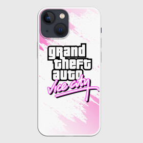 Чехол для iPhone 13 mini с принтом GTA VICE CITY | ГТА ВАЙС СИТИ в Кировске,  |  | Тематика изображения на принте: grand theft auto | grove street | grove street 4 life | gta | gta 4 | gta 5 | gta sa | gta v | gta vice city | samp | san andreas | vice city | грув стрит | игры | самп | сан андреас