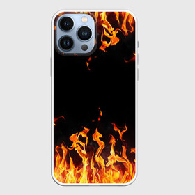 Чехол для iPhone 13 Pro Max с принтом FIRE | ОГОНЬ в Кировске,  |  | Тематика изображения на принте: abstraction | bright | fire | geometry | hexagon | light | neon | paints | stripes | texture | triangle | абстракция | брызги | геометрия | искры | краски | неон | неоновый | огонь | соты | текстура