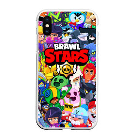 Чехол для iPhone XS Max матовый с принтом BRAWL STARS ВСЕ БРАВЛЕРЫ в Кировске, Силикон | Область печати: задняя сторона чехла, без боковых панелей | bibi | brawl stars | coach mike | crow | gale | leon | leon shark | max | mecha crow | mortis | mr.p | nani | phoenix | sally leon | sandy | spike | sprout | tara | virus 8 bit | werewolf | ворон | оборотень