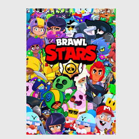 Скетчбук с принтом BRAWL STARS ВСЕ БРАВЛЕРЫ в Кировске, 100% бумага
 | 48 листов, плотность листов — 100 г/м2, плотность картонной обложки — 250 г/м2. Листы скреплены сверху удобной пружинной спиралью | bibi | brawl stars | coach mike | crow | gale | leon | leon shark | max | mecha crow | mortis | mr.p | nani | phoenix | sally leon | sandy | spike | sprout | tara | virus 8 bit | werewolf | ворон | оборотень