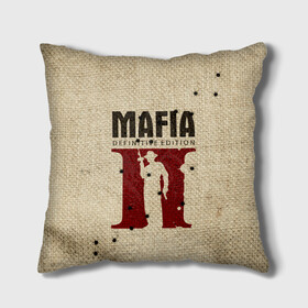 Подушка 3D с принтом Mafia 2 в Кировске, наволочка – 100% полиэстер, наполнитель – холлофайбер (легкий наполнитель, не вызывает аллергию). | состоит из подушки и наволочки. Наволочка на молнии, легко снимается для стирки | 2 | 2020 | definitive | edition | mafia | банда | вито | гангстеры | герои | дон | игра | капоне | компьютерная | корлеоне | крестный | культ | мафия | мешковина | настольная | отец | персонаж | фильм