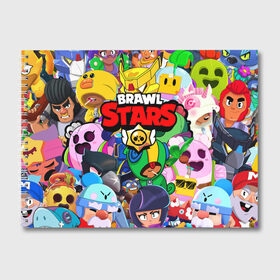 Альбом для рисования с принтом BRAWL STARS ВСЕ БРАВЛЕРЫ в Кировске, 100% бумага
 | матовая бумага, плотность 200 мг. | bibi | brawl stars | coach mike | crow | gale | leon | leon shark | max | mecha crow | mortis | mr.p | nani | phoenix | sally leon | sandy | spike | sprout | tara | virus 8 bit | werewolf | ворон | оборотень