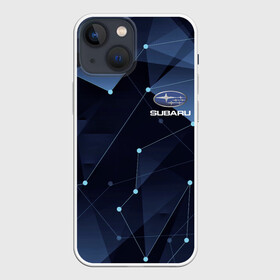 Чехол для iPhone 13 mini с принтом SUBARU. в Кировске,  |  | abstract | auto | brand | car | geometry | sport | subaru | texture | абстракция | авто | автомобильные | бренд | геометрия | классика | машины | модные | спорт | стиль | субару | текстура