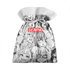 Подарочный 3D мешок с принтом SENPAI в Кировске, 100% полиэстер | Размер: 29*39 см | ahegao | anime | kawai | kowai | oppai | otaku | senpai | sugoi | waifu | yandere | аниме | ахегао | ковай | культура | отаку | семпай | сенпай | тренд | яндере