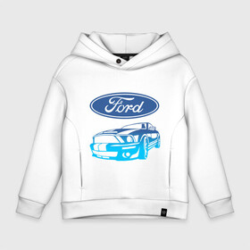 Детское худи Oversize хлопок с принтом Ford | Форд (Z) в Кировске, френч-терри — 70% хлопок, 30% полиэстер. Мягкий теплый начес внутри —100% хлопок | боковые карманы, эластичные манжеты и нижняя кромка, капюшон на магнитной кнопке | explorer | fiesta | focus | ford | gt40 | kuga | mondeo | mustang | st | авто | автомобиль | ам | куга | машина | мондео | мустанг | фиеста | фокус | форд