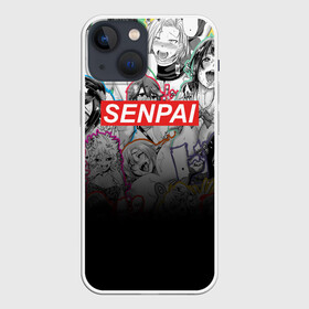 Чехол для iPhone 13 mini с принтом SENPAI в Кировске,  |  | ahegao | anime | kawai | kowai | oppai | otaku | senpai | sugoi | waifu | yandere | аниме | ахегао | ковай | культура | отаку | семпай | сенпай | тренд | яндере