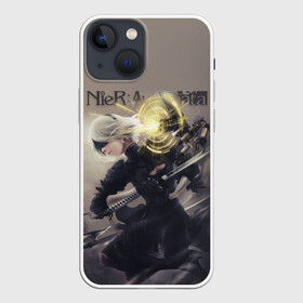 Чехол для iPhone 13 mini с принтом Nier Automata в Кировске,  |  | 2b | 2b nier automata | a2 | nier | nier automata | nier: automata | ниер | ниер автомата | ниир автомата | ньер автомата