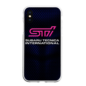 Чехол для iPhone XS Max матовый с принтом SUBARU STI (Z) в Кировске, Силикон | Область печати: задняя сторона чехла, без боковых панелей | 2020 | auto | forester | impreza | outback | sport | sti | subaru | tribeca | wrx | авто | автомобиль | автомобильные | аутбек | бренд | врх | импреза | марка | машины | оутбек | спорт | сти | субару | трибека | форестер