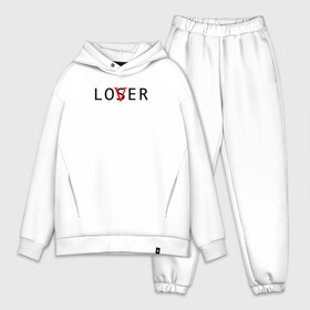 Мужской костюм хлопок OVERSIZE с принтом Lover в Кировске,  |  | loser | lover | неудачник