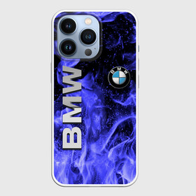 Чехол для iPhone 13 Pro с принтом BMW в Кировске,  |  | bmw | авто | автомобиль | бмв | логотип | марка | машина | надпись | огонь | текстура