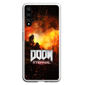 Чехол для Honor 20 с принтом DOOM ETERNAL в Кировске, Силикон | Область печати: задняя сторона чехла, без боковых панелей | bethesda softworks | doom eternal | doomguy | id software | демоны | дум этернал | марс | палач рока | этернал