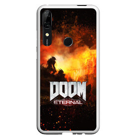 Чехол для Honor P Smart Z с принтом DOOM ETERNAL в Кировске, Силикон | Область печати: задняя сторона чехла, без боковых панелей | bethesda softworks | doom eternal | doomguy | id software | демоны | дум этернал | марс | палач рока | этернал