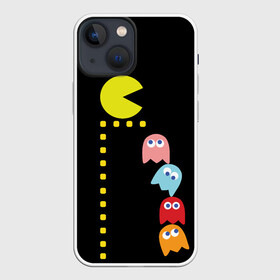 Чехол для iPhone 13 mini с принтом Pac man в Кировске,  |  | old school | retro game | video game | видео игры | ретро игры