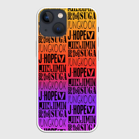 Чехол для iPhone 13 mini с принтом BTS в Кировске,  |  | bangtan | bighit | boy | fake love | j hope | jimin | jin | jungkook | korea | kpop | live | luv | mic drop | rm | suga | v | with | бтс | кей | поп