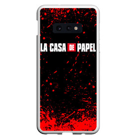 Чехол для Samsung S10E с принтом La Casa de Papel (+спина) (Z) в Кировске, Силикон | Область печати: задняя сторона чехла, без боковых панелей | Тематика изображения на принте: la casa de papel | netflix | берлин | бумажный дом | лиссабон | профессор | сальва | токио