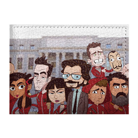 Обложка для студенческого билета с принтом La Casa de Papel (Z) в Кировске, натуральная кожа | Размер: 11*8 см; Печать на всей внешней стороне | Тематика изображения на принте: la casa de papel | netflix | берлин | бумажный дом | лиссабон | профессор | сальва | токио