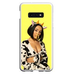 Чехол для Samsung S10E с принтом DOJA CAT в Кировске, Силикон | Область печати: задняя сторона чехла, без боковых панелей | amala | amalaratna zandile dlamini | doja cat | hot pink | mooo | music | pink | rap | say so | интернет | корова | мем | музыка | мууу | розовый | рэп