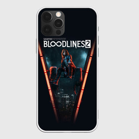 Чехол для iPhone 12 Pro с принтом Bloodlines 2 в Кировске, силикон | область печати: задняя сторона чехла, без боковых панелей | Тематика изображения на принте: bloodlines 2 | vampire | vampire the masquerade | vampire the masquerade bloodlines 2 | vampire: the masquerade – bloodlines 2