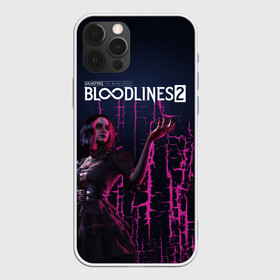 Чехол для iPhone 12 Pro с принтом Bloodlines 2 в Кировске, силикон | область печати: задняя сторона чехла, без боковых панелей | Тематика изображения на принте: bloodlines 2 | vampire | vampire the masquerade | vampire the masquerade bloodlines 2 | vampire: the masquerade – bloodlines 2