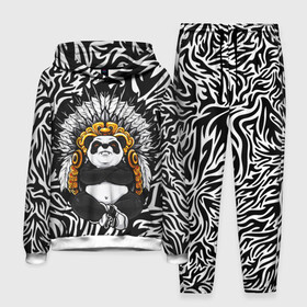 Мужской костюм 3D (с толстовкой) с принтом Мудрая Панда в Кировске,  |  | brand | kung fu | moda | panda | style | texture | бренд | кунг фу | кунгфу | мода | панденыш | панды | прикольные картинки | смайлы | стикербук | стиль | текстура | фон | эмодзи