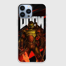 Чехол для iPhone 13 Pro Max с принтом DOOM ETERNAL в Кировске,  |  | Тематика изображения на принте: demons | devil | doom | doom eternal | doom guy | doom slayer | hell | iddqd | slayer | ад | демоны | дум | палач рока