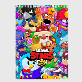 Скетчбук с принтом BRAWL STARS GALE в Кировске, 100% бумага
 | 48 листов, плотность листов — 100 г/м2, плотность картонной обложки — 250 г/м2. Листы скреплены сверху удобной пружинной спиралью | bibi | brawl stars | coach mike | crow | gale | leon | leon shark | max | mecha crow | mortis | mr.p | nani | phoenix | sally leon | sandy | spike | sprout | tara | virus 8 bit | werewolf | ворон | оборотень