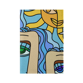 Обложка для паспорта матовая кожа с принтом Мысли чокнутого в Кировске, натуральная матовая кожа | размер 19,3 х 13,7 см; прозрачные пластиковые крепления | Тематика изображения на принте: brawl | colors | design | eyes | flowers | mayki | minecraft | print | pubg | standoff | stars | summer | sun | sunwalker