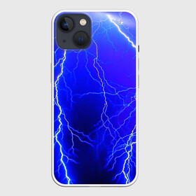 Чехол для iPhone 13 с принтом ELECTRIX DIGITAL в Кировске,  |  | color | colour | electricity | glim | glow | light | lights | neon | power | shine | молния | напряжение | неоновый | разряд | стихия | ток | удар | электричество