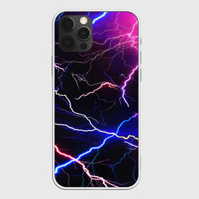 Чехол для iPhone 12 Pro Max с принтом НЕОНОВЫЕ МОЛНИИ в Кировске, Силикон |  | Тематика изображения на принте: color | colour | electricity | glim | glow | light | lights | neon | power | shine | молния | напряжение | неоновый | разряд | стихия | ток | удар | электричество