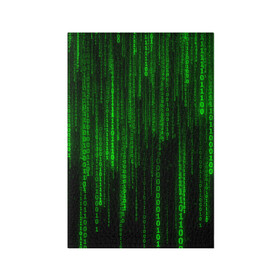 Обложка для паспорта матовая кожа с принтом Матрица код цифры программист в Кировске, натуральная матовая кожа | размер 19,3 х 13,7 см; прозрачные пластиковые крепления | Тематика изображения на принте: бинарный код | веб | вирус | всемирная паутина | двоичный код | зеленый | интернет | информация | кибер | код | кодер | кодирование | матрица | наука | олдскул | по | программирование