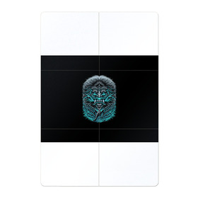 Магнитный плакат 2Х3 с принтом Баба-Яга (Ведьма) в Кировске, Полимерный материал с магнитным слоем | 6 деталей размером 9*9 см | бабаяга | ведьма | зубы | клыки | когти | лес | маска | старушка | страшные | ужас | ханье | ханья