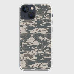 Чехол для iPhone 13 mini с принтом Цифровой камуфляж в Кировске,  |  | camo | camouflage | digital | military | pixel | армия | битва | военный | война | войска | войсковой | городской | для пустыни | камуфляж | милитари | нато | натовский | пиксели | пиксельный | пустынный | страйкболл