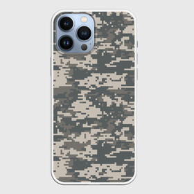Чехол для iPhone 13 Pro Max с принтом Цифровой камуфляж в Кировске,  |  | Тематика изображения на принте: camo | camouflage | digital | military | pixel | армия | битва | военный | война | войска | войсковой | городской | для пустыни | камуфляж | милитари | нато | натовский | пиксели | пиксельный | пустынный | страйкболл