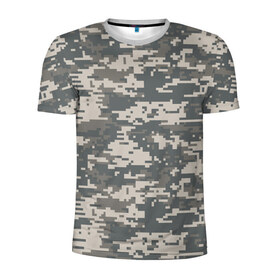 Мужская футболка 3D спортивная с принтом Цифровой камуфляж в Кировске, 100% полиэстер с улучшенными характеристиками | приталенный силуэт, круглая горловина, широкие плечи, сужается к линии бедра | Тематика изображения на принте: camo | camouflage | digital | military | pixel | армия | битва | военный | война | войска | войсковой | городской | для пустыни | камуфляж | милитари | нато | натовский | пиксели | пиксельный | пустынный | страйкболл