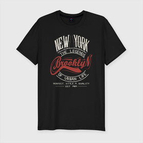 Мужская футболка хлопок Slim с принтом Городские легенды Нью-Йорка в Кировске, 92% хлопок, 8% лайкра | приталенный силуэт, круглый вырез ворота, длина до линии бедра, короткий рукав | bronx | brooklyn | city | manhattan | new york | queens | retro | staten island | usa | vintage | бронкс | бруклин | винтаж | джерси | квинс | легенды | мантэттен | манхеттен | манхэттэн | нью джерси | нью йорк | остров | ретро | стейтен айленд |