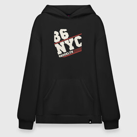 Худи SuperOversize хлопок с принтом 1986 New York Brooklyn в Кировске, 70% хлопок, 30% полиэстер, мягкий начес внутри | карман-кенгуру, эластичная резинка на манжетах и по нижней кромке, двухслойный капюшон
 | 1986 | bronx | brooklyn | city | manhattan | new york | queens | retro | staten island | usa | vintage | бронкс | бруклин | винтаж | джерси | квинс | мантэттен | манхеттен | манхэттэн | нью джерси | нью йорк | остров | ретро | стейтен айленд | сш