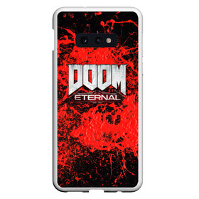 Чехол для Samsung S10E с принтом Doom Eternal в Кировске, Силикон | Область печати: задняя сторона чехла, без боковых панелей | bethesda softworks | doom eternal | doomguy | id software | демоны | дум этернал | марс | палач рока | этернал