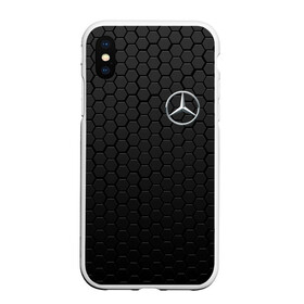 Чехол для iPhone XS Max матовый с принтом MERCEDES-BENZ AMG в Кировске, Силикон | Область печати: задняя сторона чехла, без боковых панелей | amg | auto | brabus | carbon | mercedes | sport | авто | автомобиль | автомобильные | амг | брабус | бренд | карбон | марка | машины | мерседес | спорт