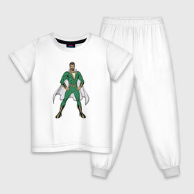 Детская пижама хлопок с принтом Супер Герой Педро в Кировске, 100% хлопок |  брюки и футболка прямого кроя, без карманов, на брюках мягкая резинка на поясе и по низу штанин
 | dc | shazam | super hero pedro | vdsvar | warner bros. | билли бэтсон | супер герой педро | супергерой | шазам