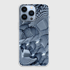 Чехол для iPhone 13 Pro с принтом GREY в Кировске,  |  | Тематика изображения на принте: abstract | abstraction | color | fractal | geometry | paitnt | polygon | polygonal | psy | абстракция | геометрия | краски | неоновые | полигоны | психоделика | фрактал