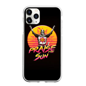 Чехол для iPhone 11 Pro Max матовый с принтом PRAISE THE SUN в Кировске, Силикон |  | Тематика изображения на принте: dark | dark souls | demon souls | knight | praise the sun | дарк соулс | демон соулс | игры | рыцарь | темные души | тьма