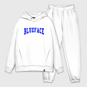 Мужской костюм хлопок OVERSIZE с принтом BLUEFACE в Кировске,  |  | blue face | blue face рэпер | blueface | blueface йеай | rap | блю фейс | блюфейс | блюфейс репер | йеай блюфейс | реп | рэп